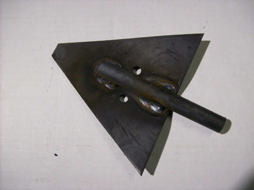 Arrowhead earth anchor with galvanized cable