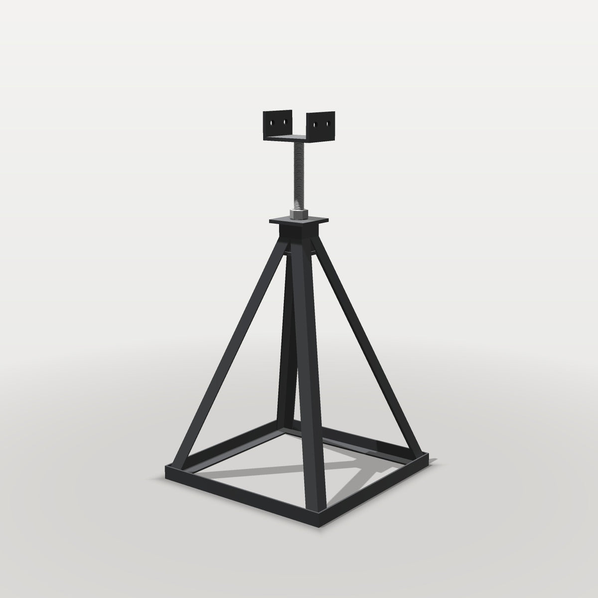 B&R leveling jack with U-shaped leveling plate