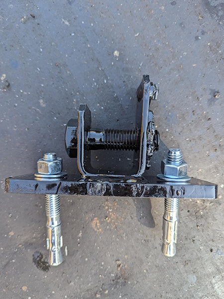 Concrete anchor with ratchet head